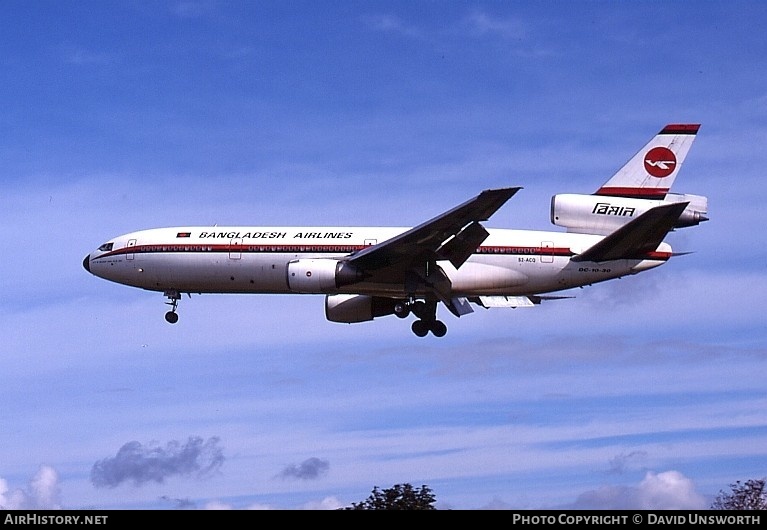Aircraft Photo of S2-ACQ | McDonnell Douglas DC-10-30 | Biman Bangladesh Airlines | AirHistory.net #106514