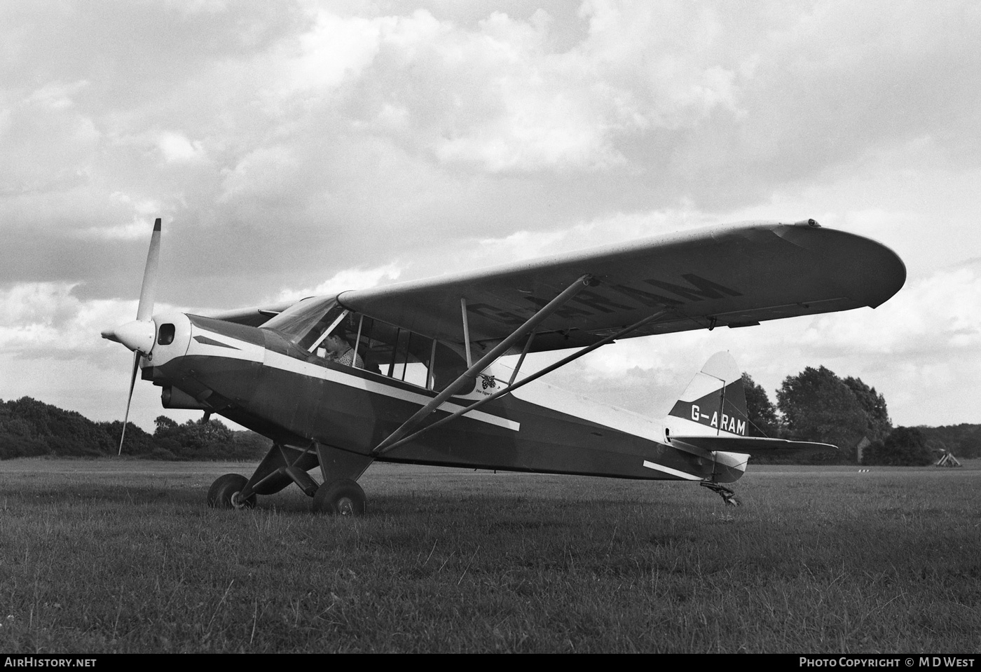 Aircraft Photo of G-ARAM | Piper PA-18-150 Super Cub | Tiger Club | AirHistory.net #106535