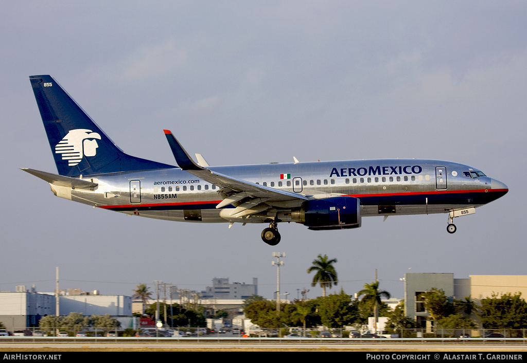 Aircraft Photo of N855AM | Boeing 737-752 | AeroMéxico | AirHistory.net #106597