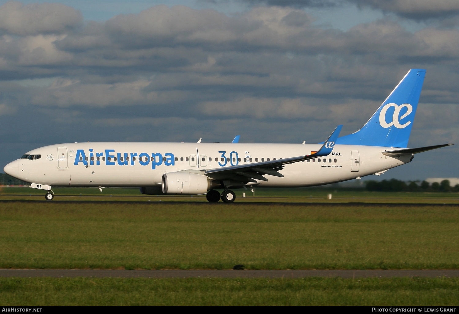 Aircraft Photo of EC-MKL | Boeing 737-85P | Air Europa | AirHistory.net #106602