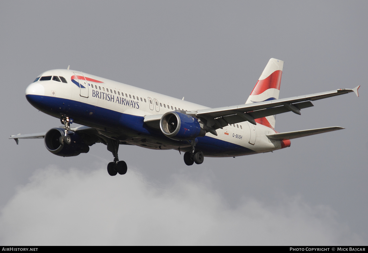 Aircraft Photo of G-BUSH | Airbus A320-211 | British Airways | AirHistory.net #106606