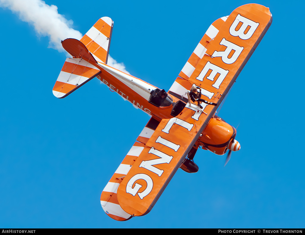 Aircraft Photo of N5057V | Boeing PT-13D Kaydet (E75) | Breitling | AirHistory.net #106650