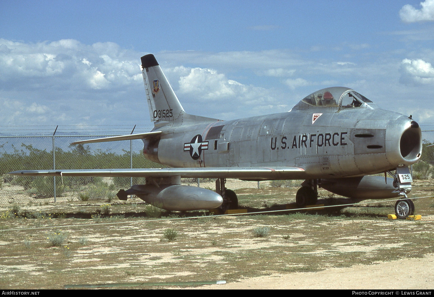 Aircraft Photo of 53-1525 / 0-31525 | North American F-86H Sabre | USA - Air Force | AirHistory.net #106660