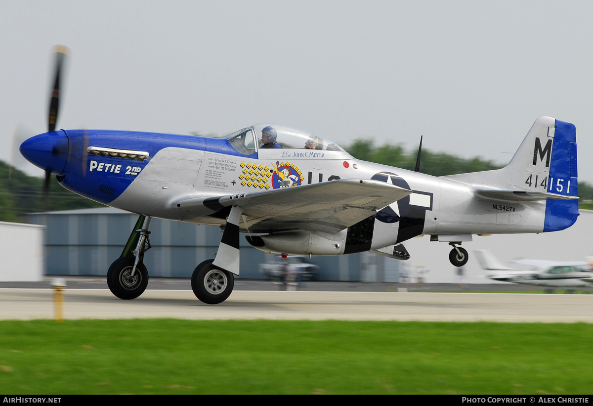 Aircraft Photo of N5427V / NL5427V / 414151 | North American P-51D Mustang | USA - Air Force | AirHistory.net #106704