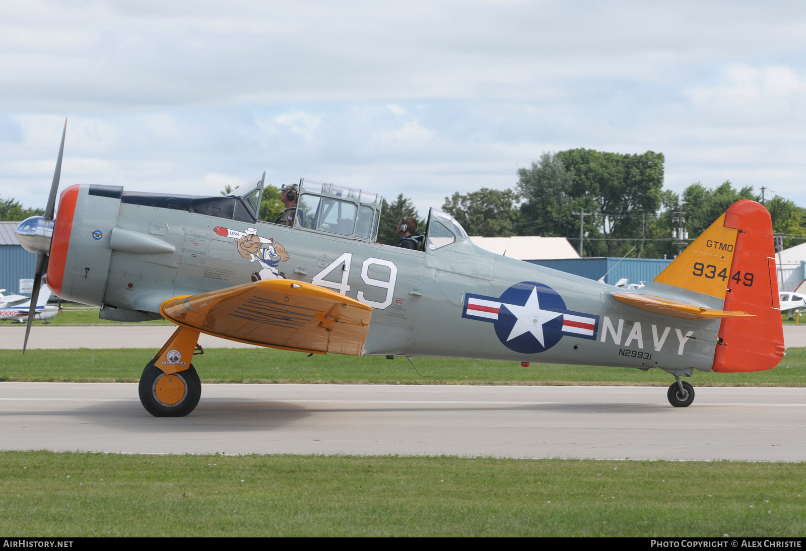 Aircraft Photo of N29931 / 93449 | North American T-6G Texan | USA - Navy | AirHistory.net #106711