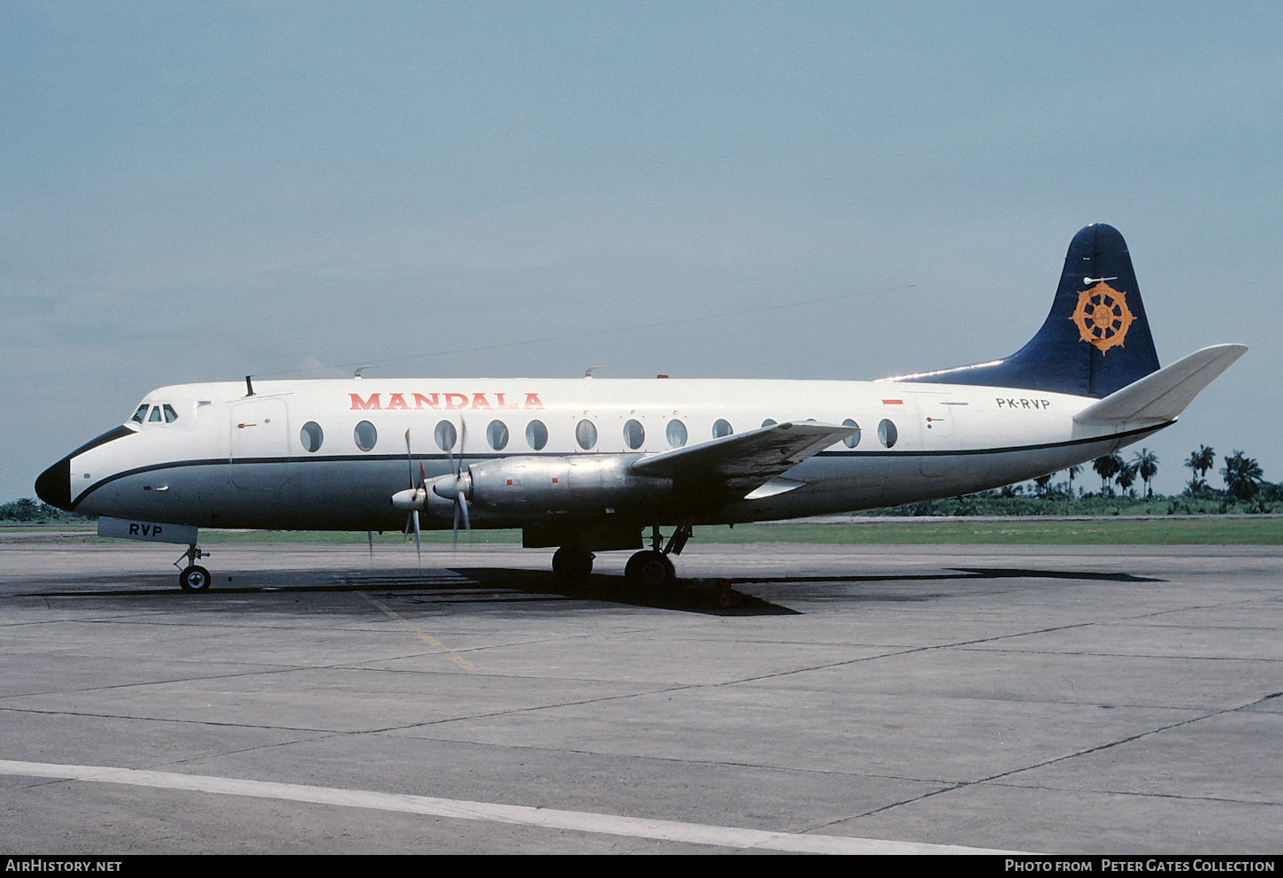 Aircraft Photo of PK-RVP | Vickers 832 Viscount | Mandala Airlines | AirHistory.net #106757