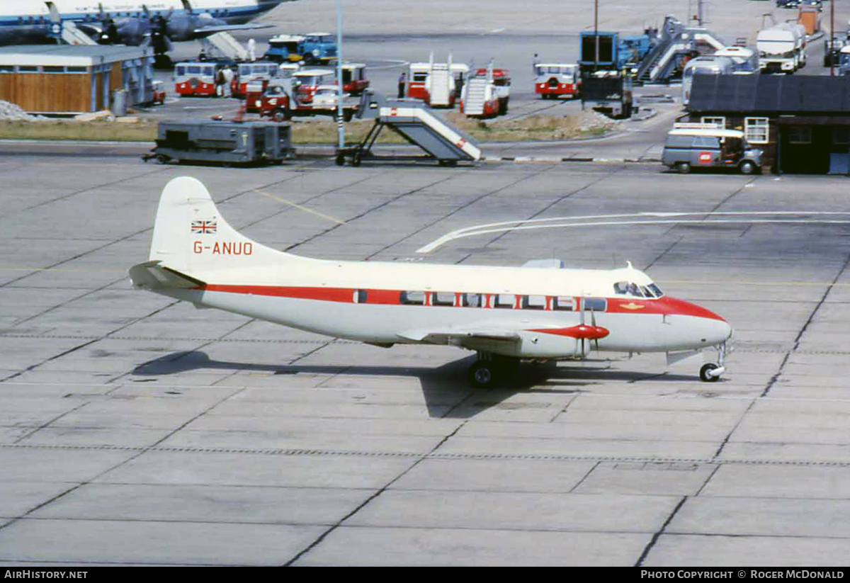 Aircraft Photo of G-ANUO | De Havilland D.H. 114 Heron 2D | Shell | AirHistory.net #106761