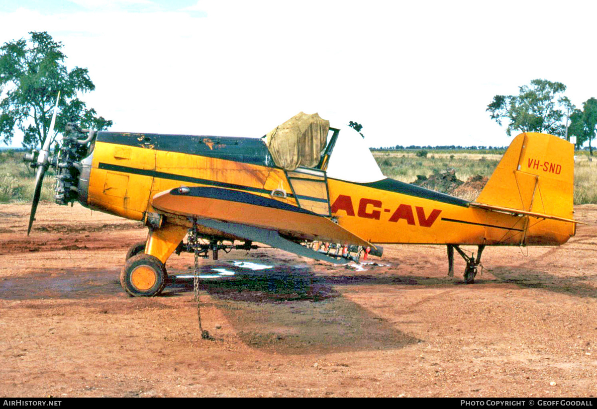 Aircraft Photo of VH-SND | Aero Commander S-2D-600 Ag Commander | Ag-Av - Agricultural Aviation | AirHistory.net #106775