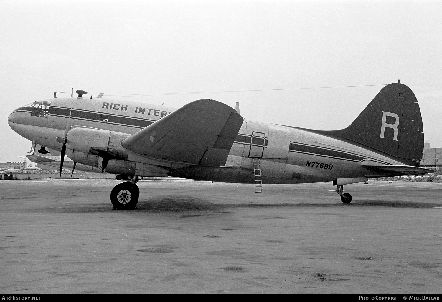 Aircraft Photo of N7768B | Curtiss C-46A Commando | Rich International Airways | AirHistory.net #106795