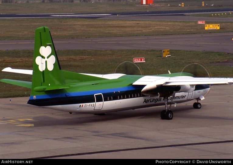 Aircraft Photo of EI-FKB | Fokker 50 | Aer Lingus Commuter | AirHistory.net #106814
