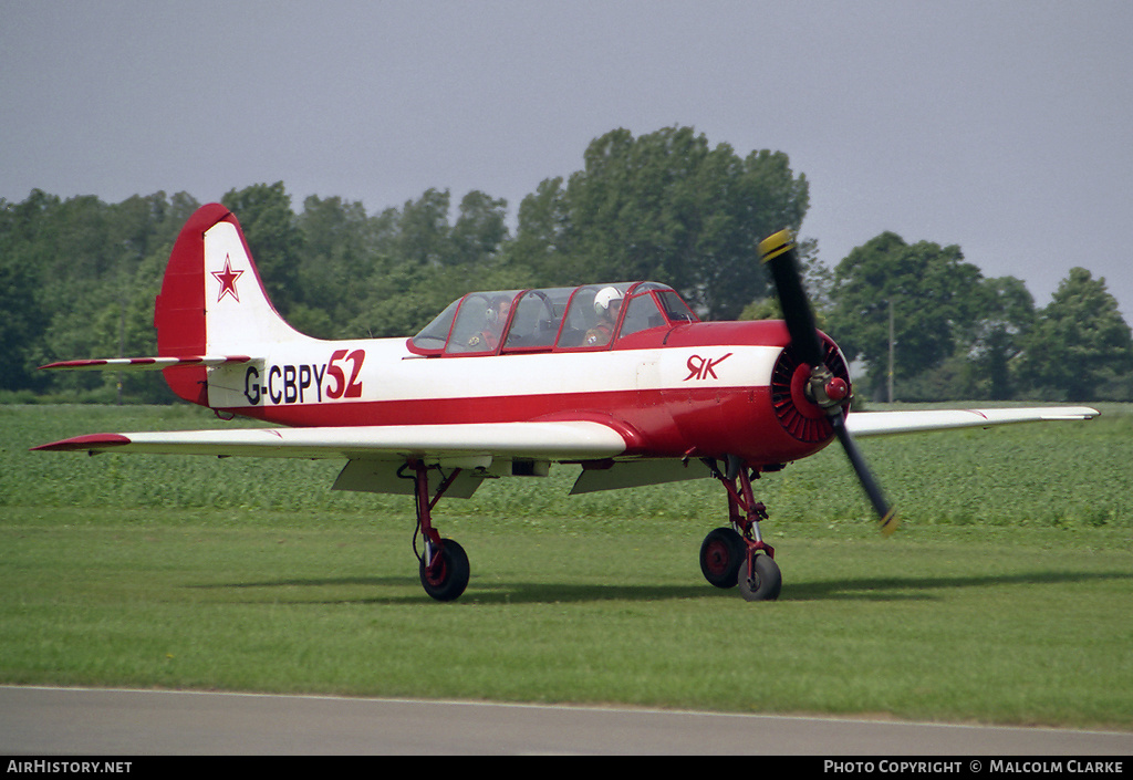 Aircraft Photo of G-CBPY | Yakovlev Yak-52 | AirHistory.net #106942