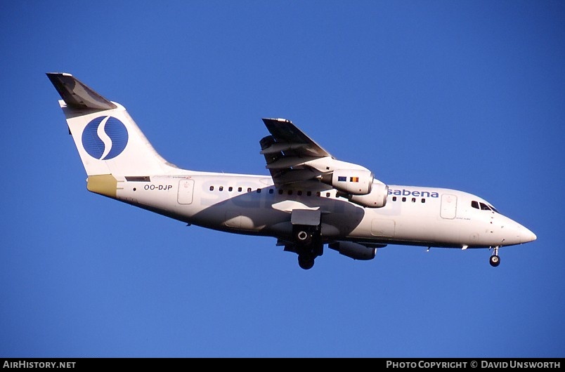 Aircraft Photo of OO-DJP | British Aerospace Avro 146-RJ85 | Sabena | AirHistory.net #106970