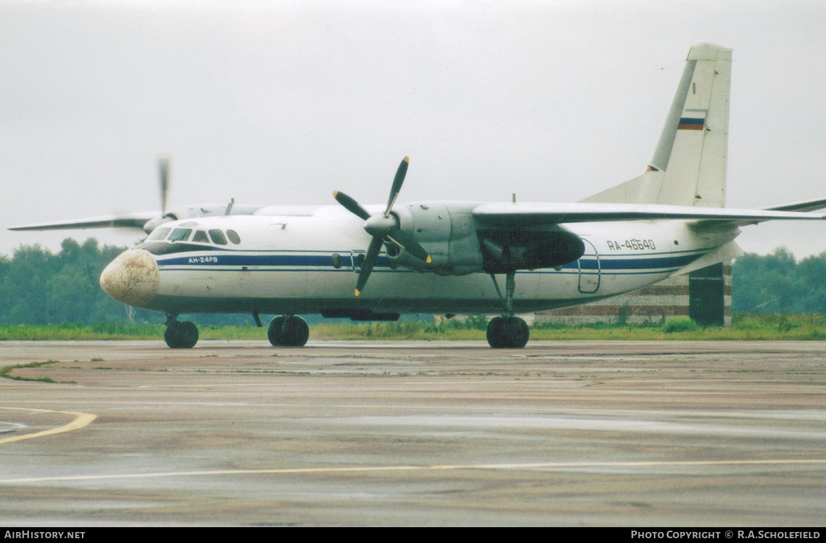 Aircraft Photo of RA-46640 | Antonov An-24RV | Saransk Aviation Enterprise | AirHistory.net #106995