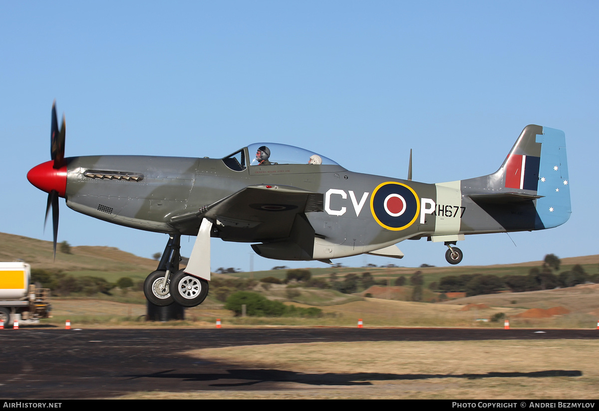 Aircraft Photo of VH-JUC / KH677 | Commonwealth CA-18 Mustang 21 (P-51D) | UK - Air Force | AirHistory.net #107007