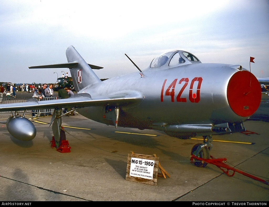 Aircraft Photo of 1420 | PZL-Mielec Lim-2 (MiG-15bis) | Poland - Air Force | AirHistory.net #107034