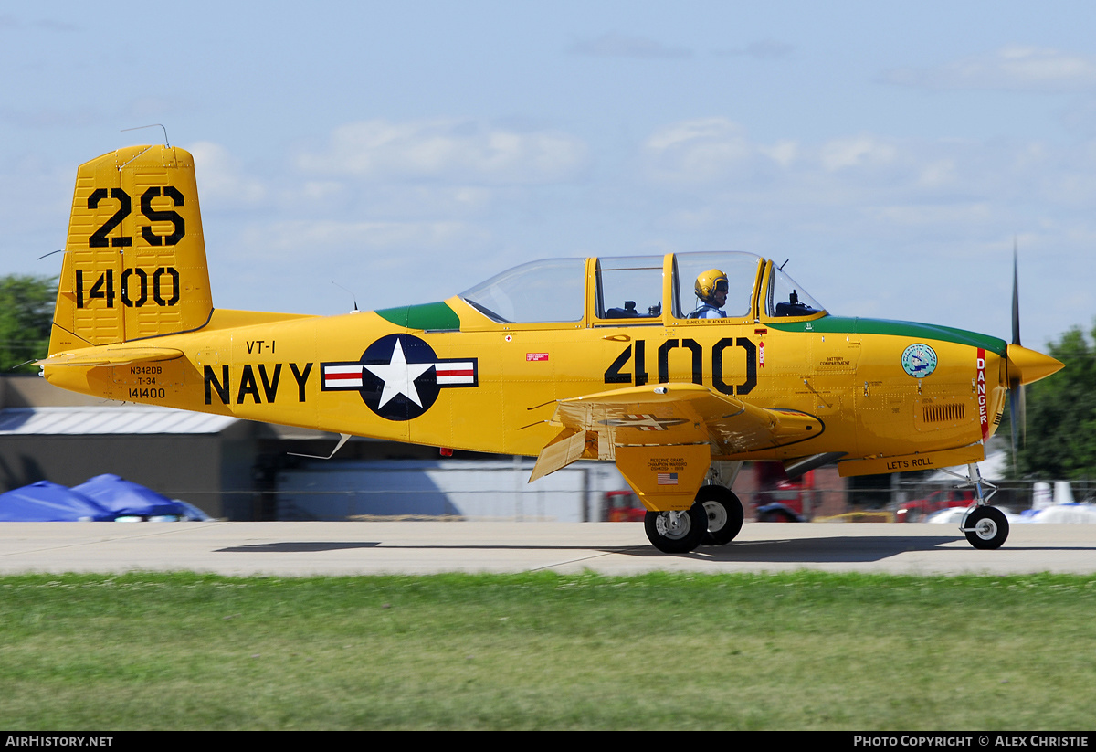 Aircraft Photo of N342DB / 141400 | Beech T-34A Mentor | USA - Navy | AirHistory.net #107040