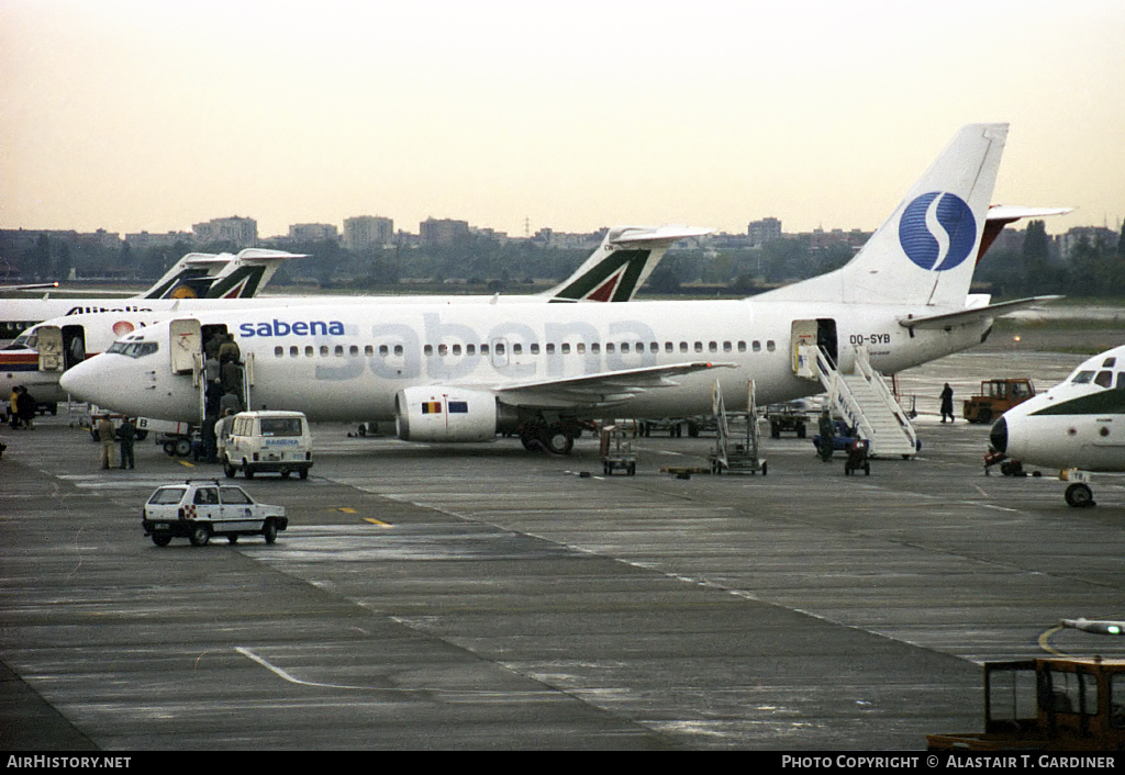 Aircraft Photo of OO-SYB | Boeing 737-329 | Sabena | AirHistory.net #107056