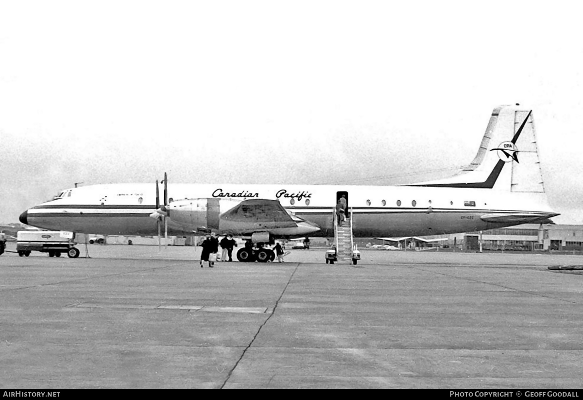 Aircraft Photo of CF-CZC | Bristol 175 Britannia 314 | Canadian Pacific Airlines | AirHistory.net #107072