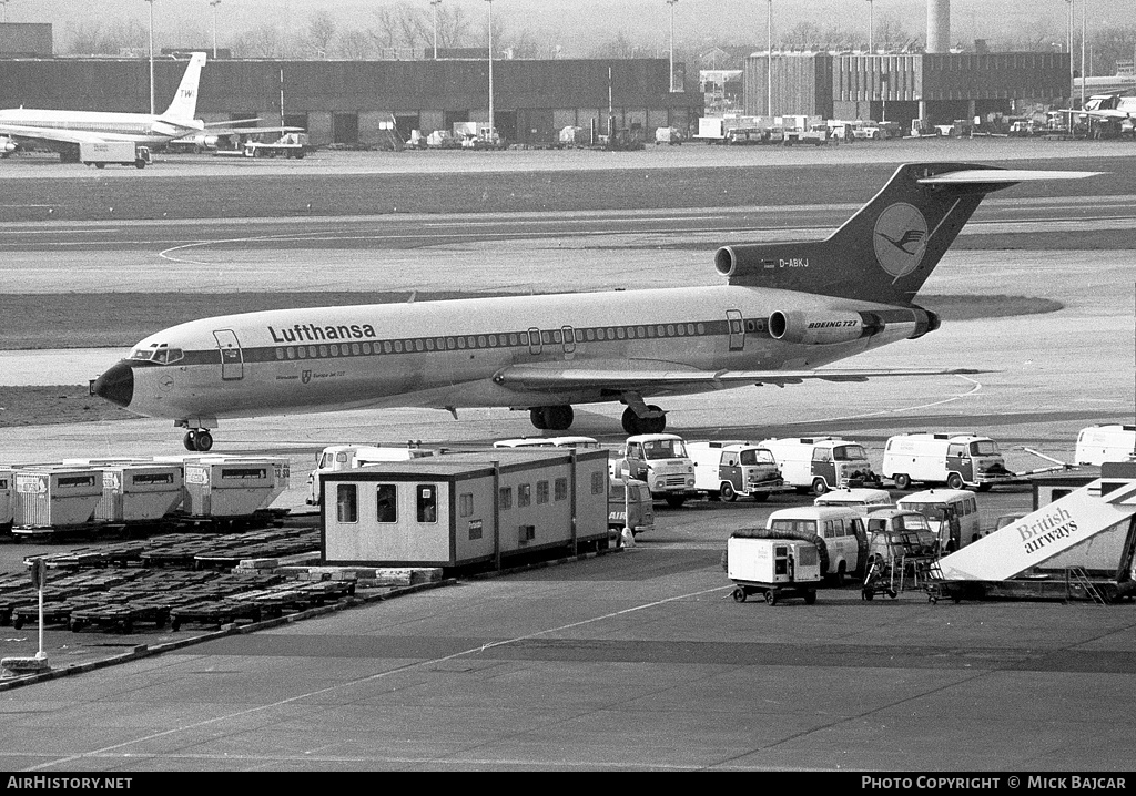 Aircraft Photo of D-ABKJ | Boeing 727-230/Adv | Lufthansa | AirHistory.net #107103
