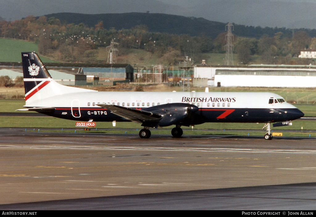 Aircraft Photo of G-BTPG | British Aerospace ATP | British Airways | AirHistory.net #107145