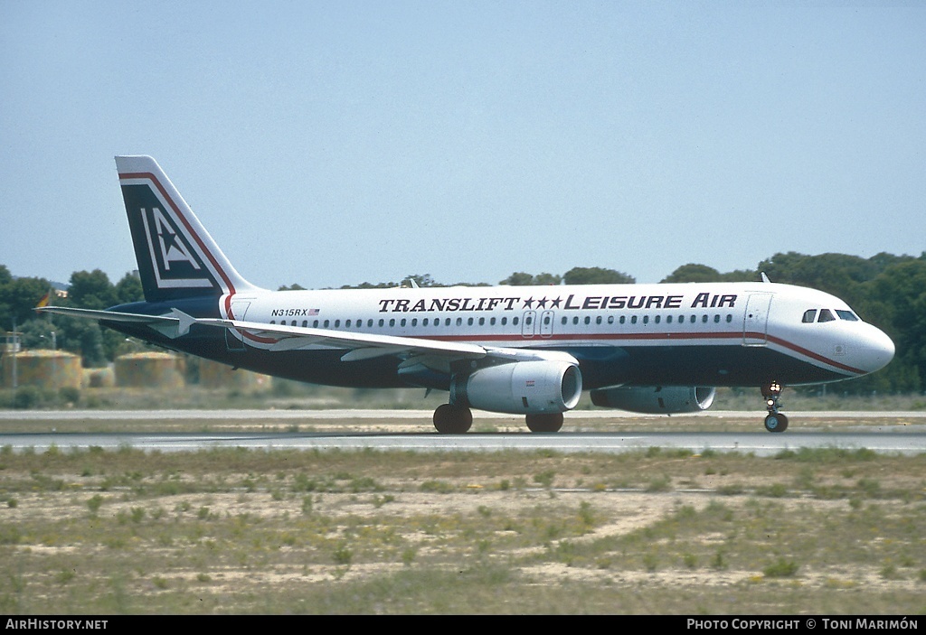 Aircraft Photo of N315RX | Airbus A320-231 | Leisure Air | AirHistory.net #107193