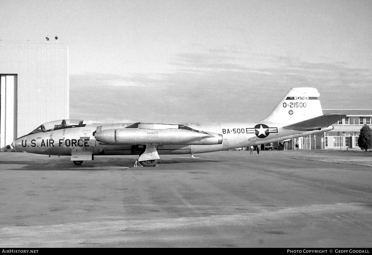 Aircraft Photo of 52-1500 / 0-21500 | Martin B-57B Canberra | USA - Air Force | AirHistory.net #107229