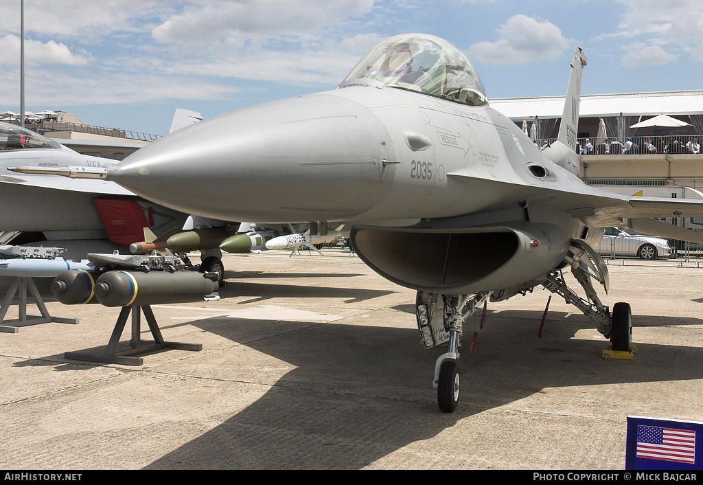 Aircraft Photo of 89-2035 | General Dynamics F-16CG Night Falcon | USA - Air Force | AirHistory.net #107318