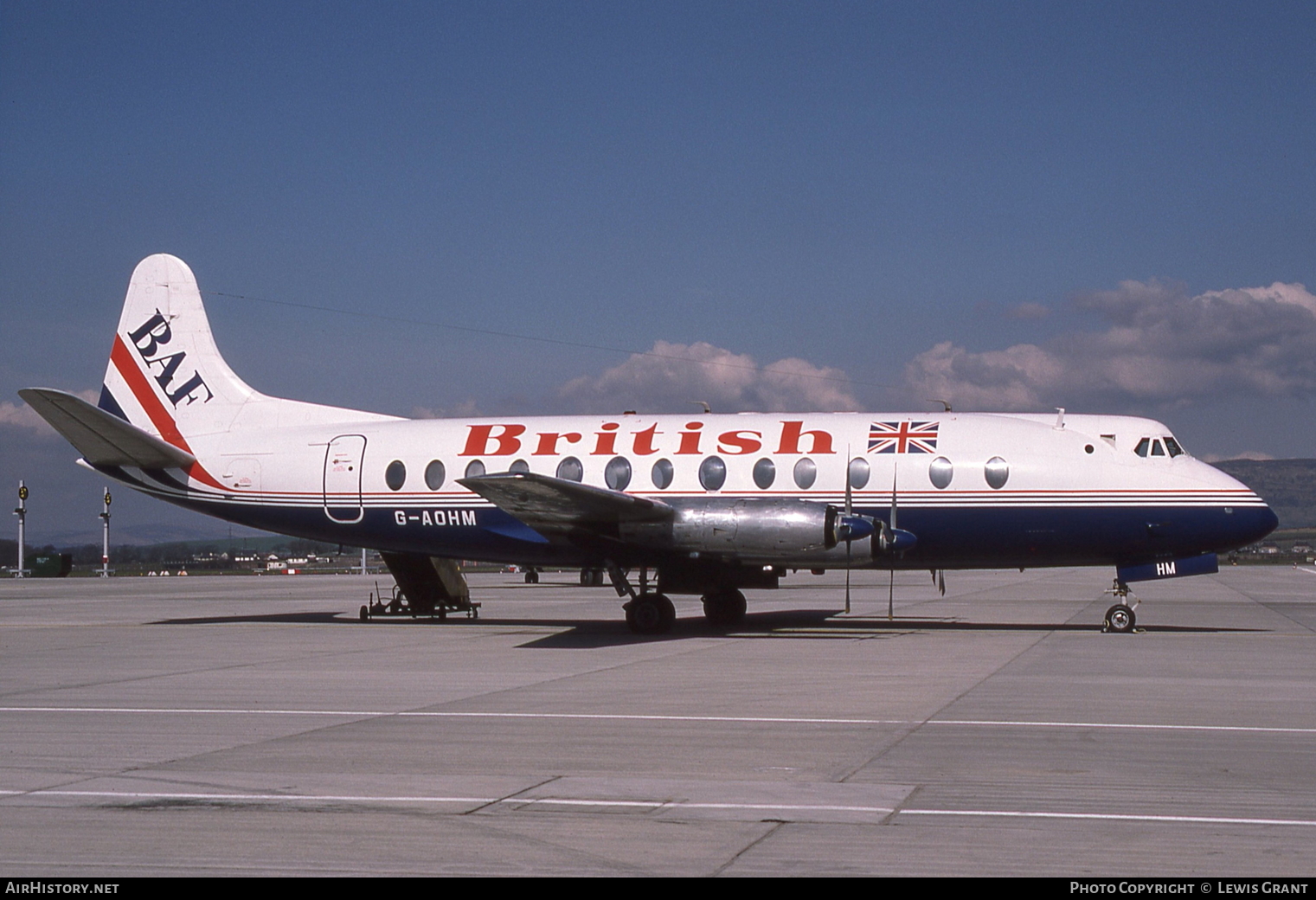 Aircraft Photo of G-AOHM | Vickers 802 Viscount | British Air Ferries - BAF | AirHistory.net #107320