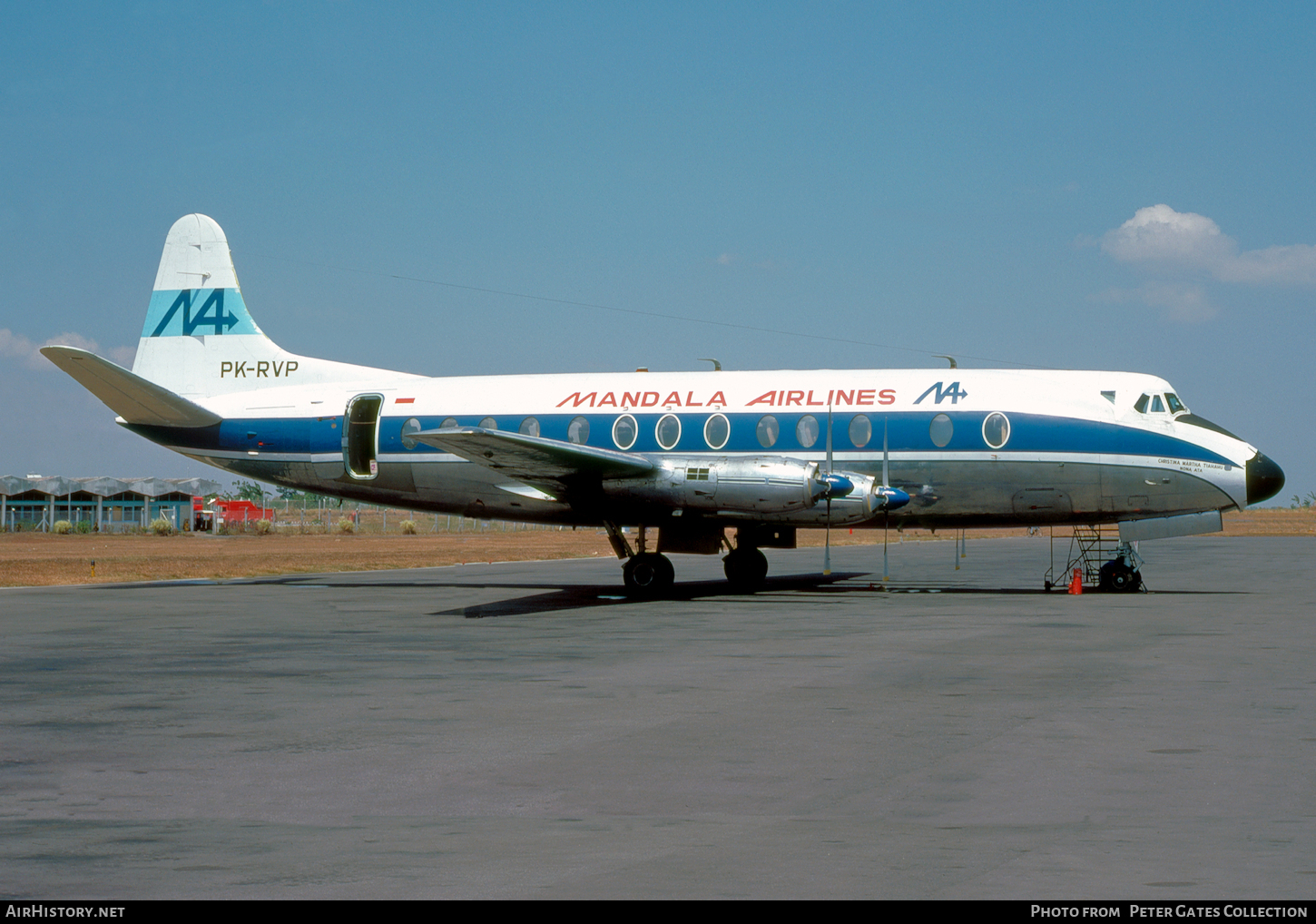 Aircraft Photo of PK-RVP | Vickers 832 Viscount | Mandala Airlines | AirHistory.net #107342