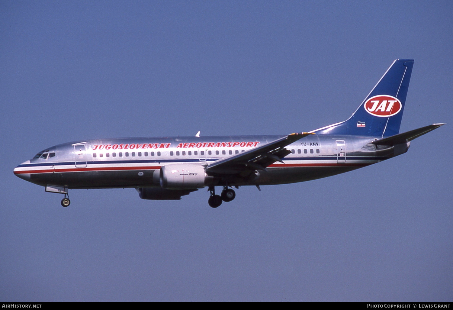Aircraft Photo of YU-ANV | Boeing 737-3H9 | JAT Yugoslav Airlines - Jugoslovenski Aerotransport | AirHistory.net #107351