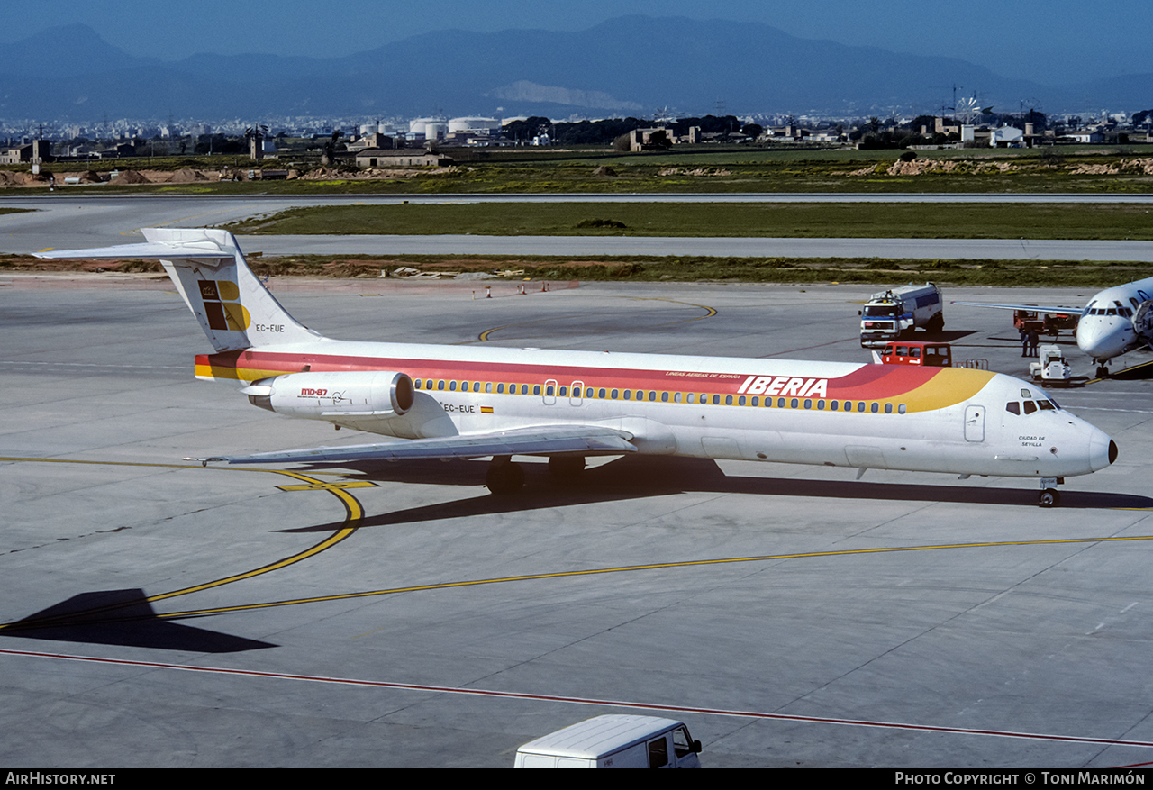 Aircraft Photo of EC-EUE | McDonnell Douglas MD-87 (DC-9-87) | Iberia | AirHistory.net #107380