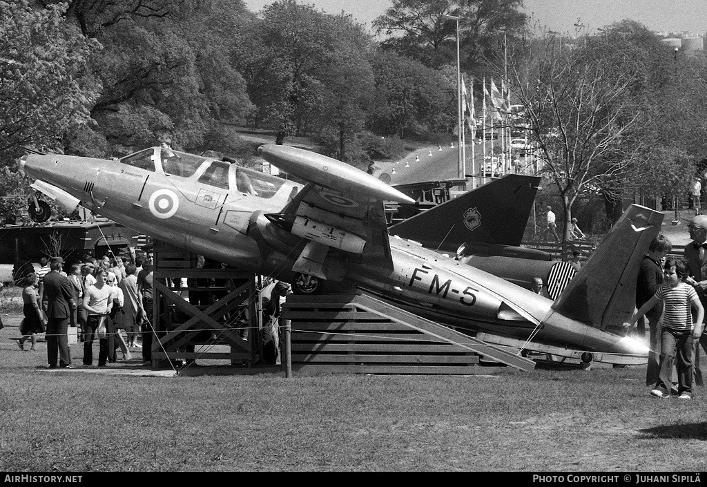 Aircraft Photo of FM-5 | Fouga CM-170R Magister | Finland - Air Force | AirHistory.net #107407