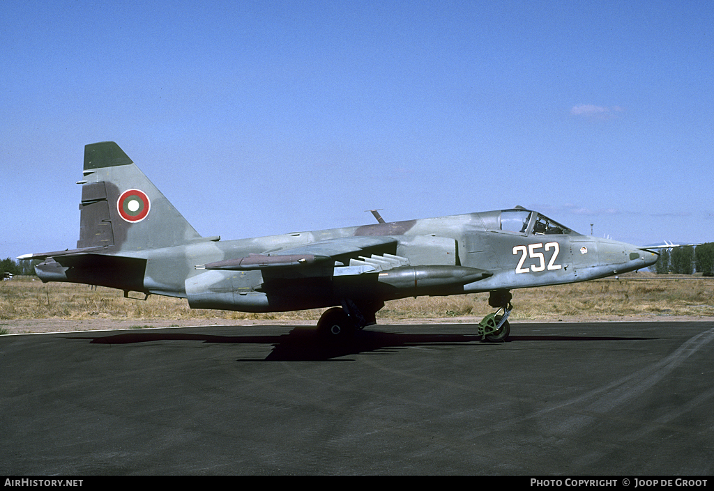 Aircraft Photo of 252 | Sukhoi Su-25K | Bulgaria - Air Force | AirHistory.net #107428