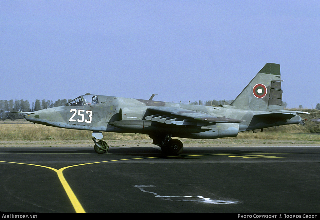 Aircraft Photo of 253 | Sukhoi Su-25K | Bulgaria - Air Force | AirHistory.net #107433