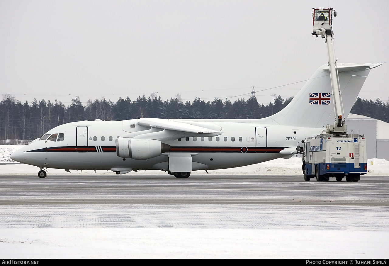 Aircraft Photo of ZE701 | British Aerospace BAe-146 CC.2 | UK - Air Force | AirHistory.net #107450