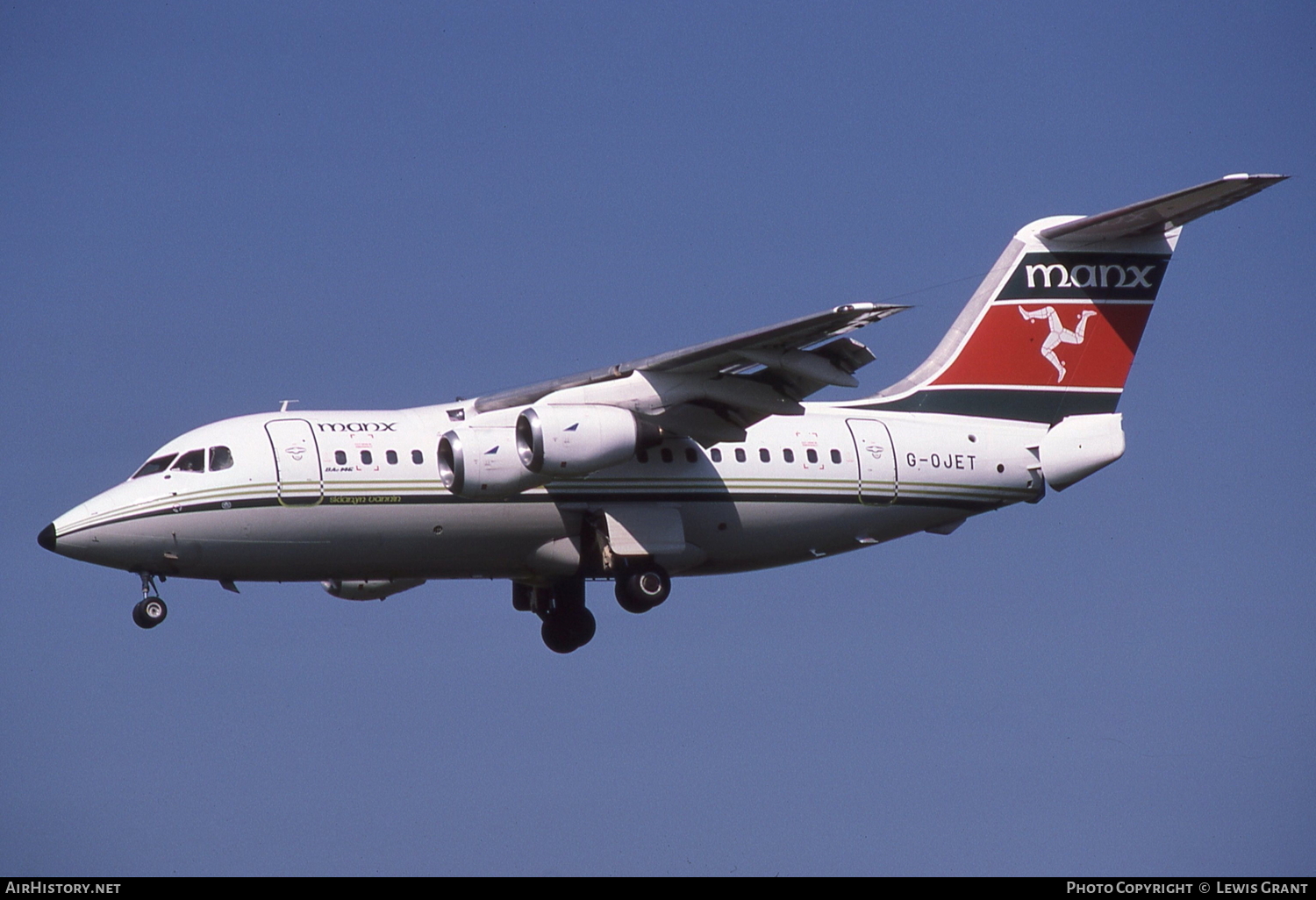 Aircraft Photo of G-OJET | British Aerospace BAe-146-100 | Manx Airlines | AirHistory.net #107467