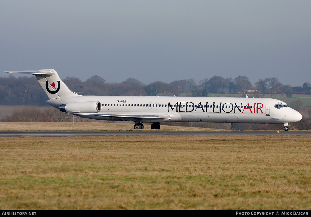Aircraft Photo of YR-HBE | McDonnell Douglas MD-83 (DC-9-83) | Medallion Air | AirHistory.net #107474