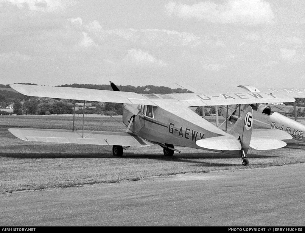 Aircraft Photo of G-AEWY | De Havilland D.H. 87B Hornet Moth | The Tiger Club | AirHistory.net #107487