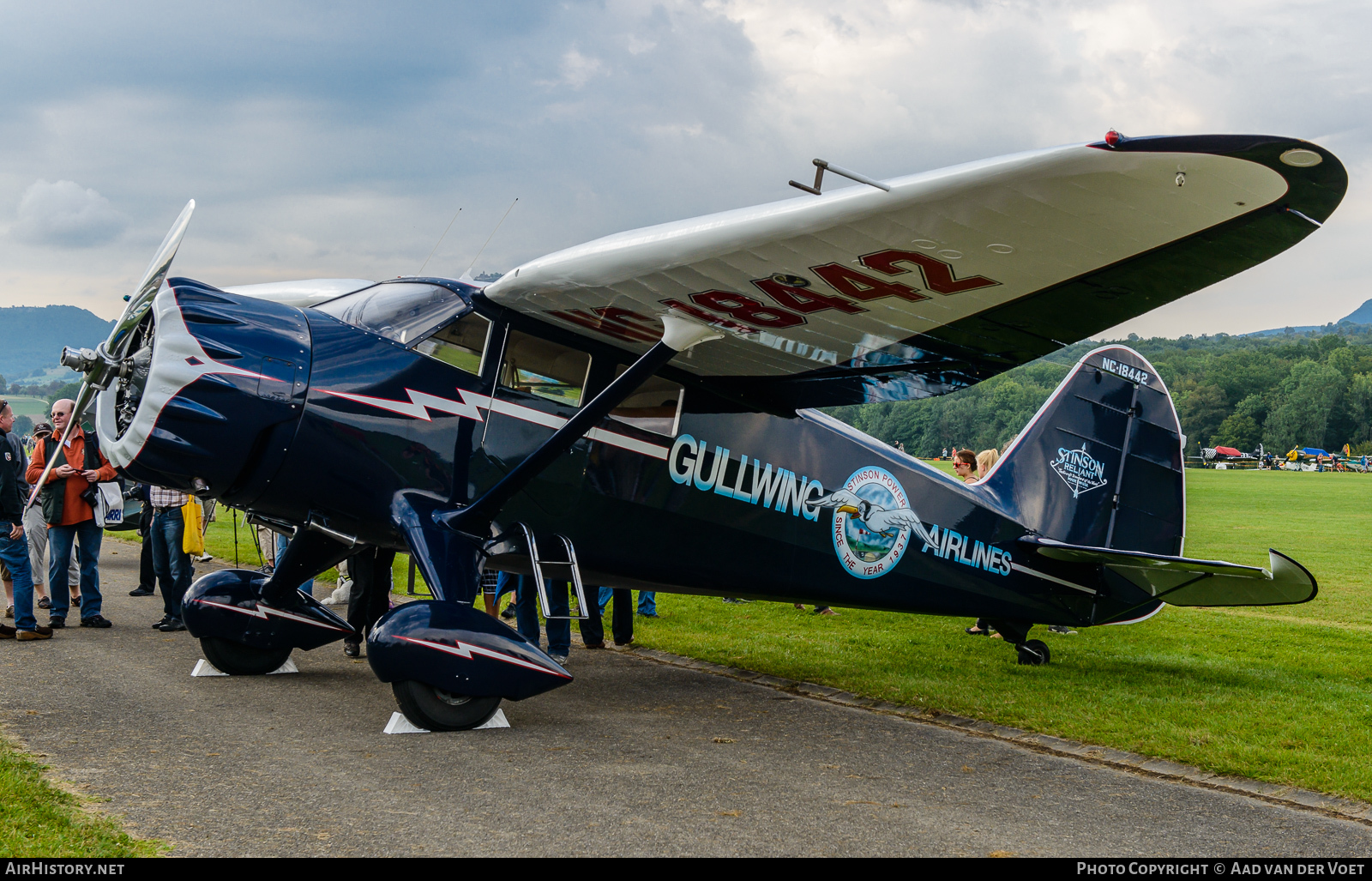 Aircraft Photo of N18442 / NC18442 | Stinson SR-9C Reliant | Gullwing Airlines | AirHistory.net #107515