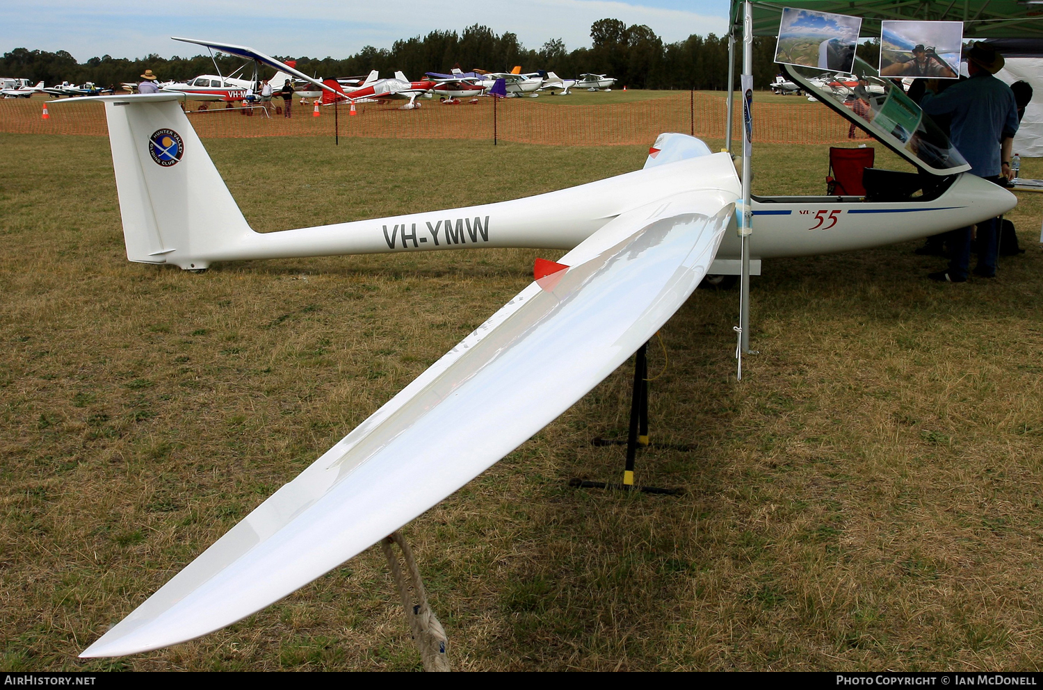 Aircraft Photo of VH-YMW | PZL-Bielsko SZD-55-1 Promyk | Hunter Valley Gliding Club | AirHistory.net #107597