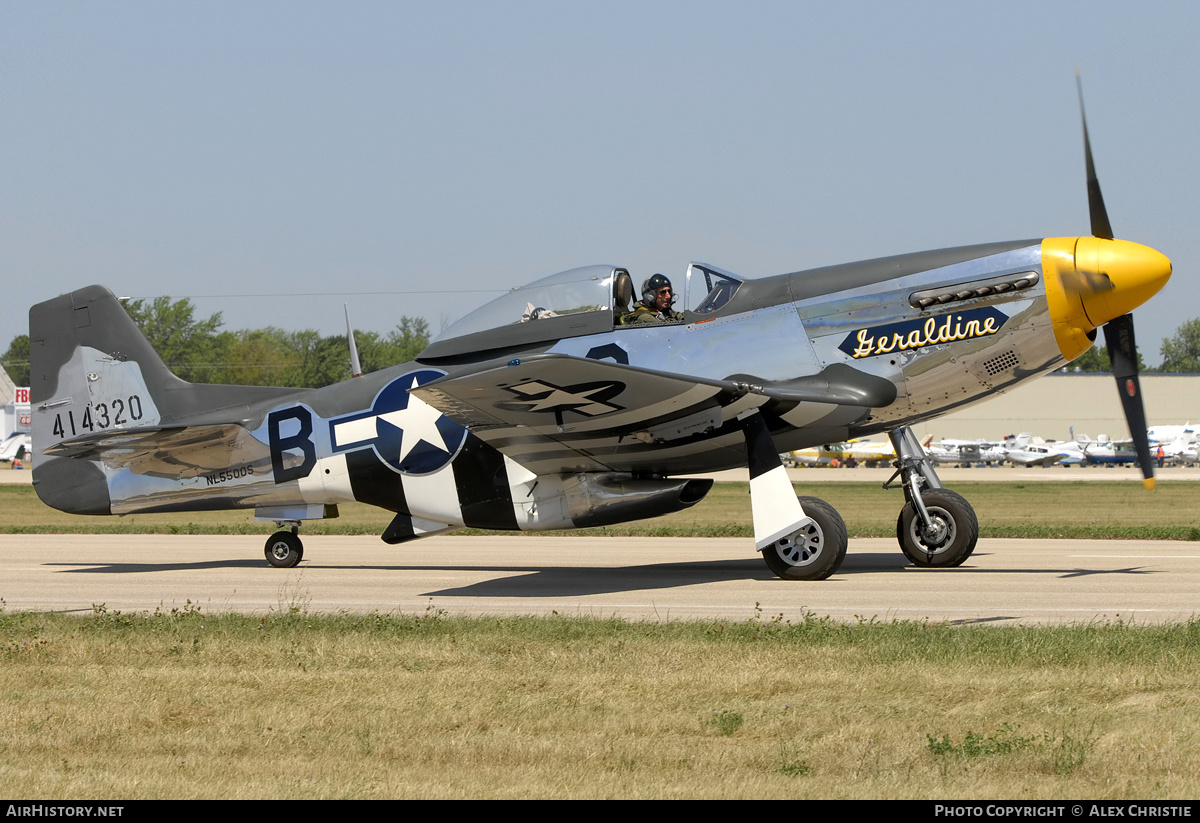 Aircraft Photo of N5500S / NL5500S / 414320 | North American P-51D Mustang | USA - Air Force | AirHistory.net #107611