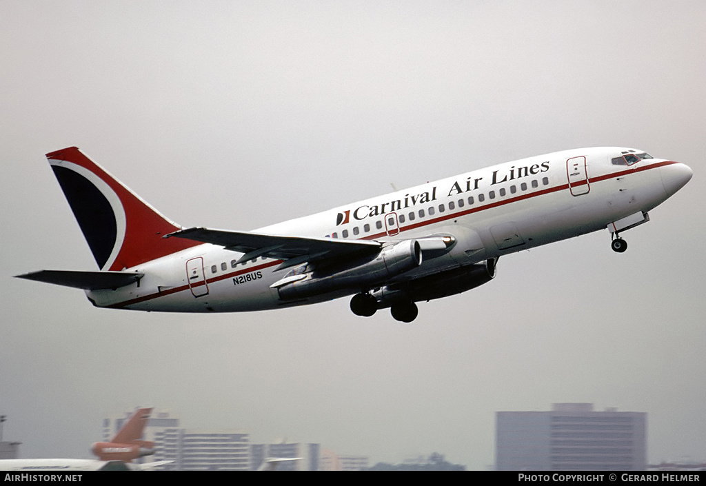 Aircraft Photo of N218US | Boeing 737-201 | Carnival Air Lines | AirHistory.net #107670