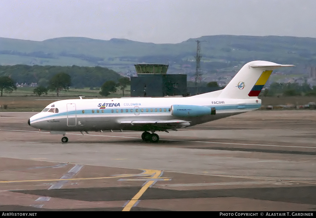 Aircraft Photo of FAC1141 | Fokker F28-3000C Fellowship | Colombia - Satena | AirHistory.net #107696