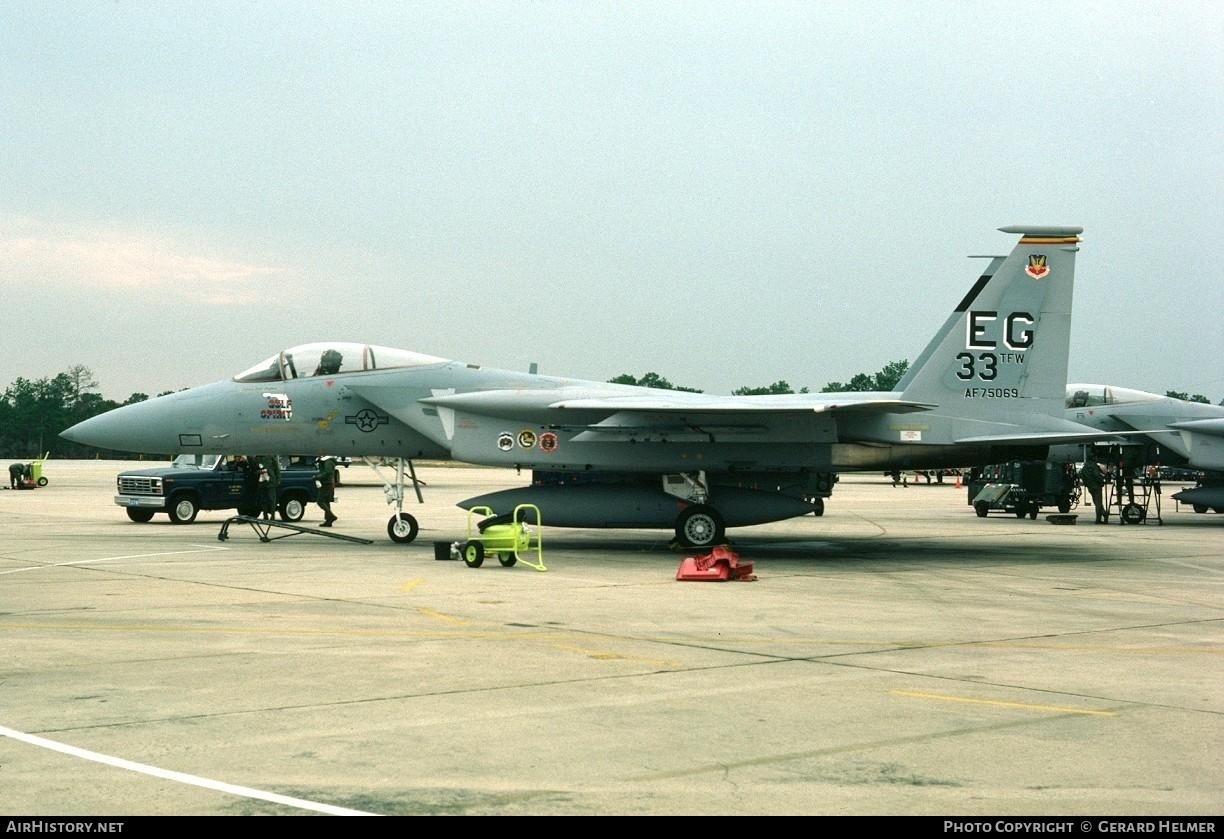 Aircraft Photo of 75-0069 / AF75069 | McDonnell Douglas F-15A Eagle | USA - Air Force | AirHistory.net #107741