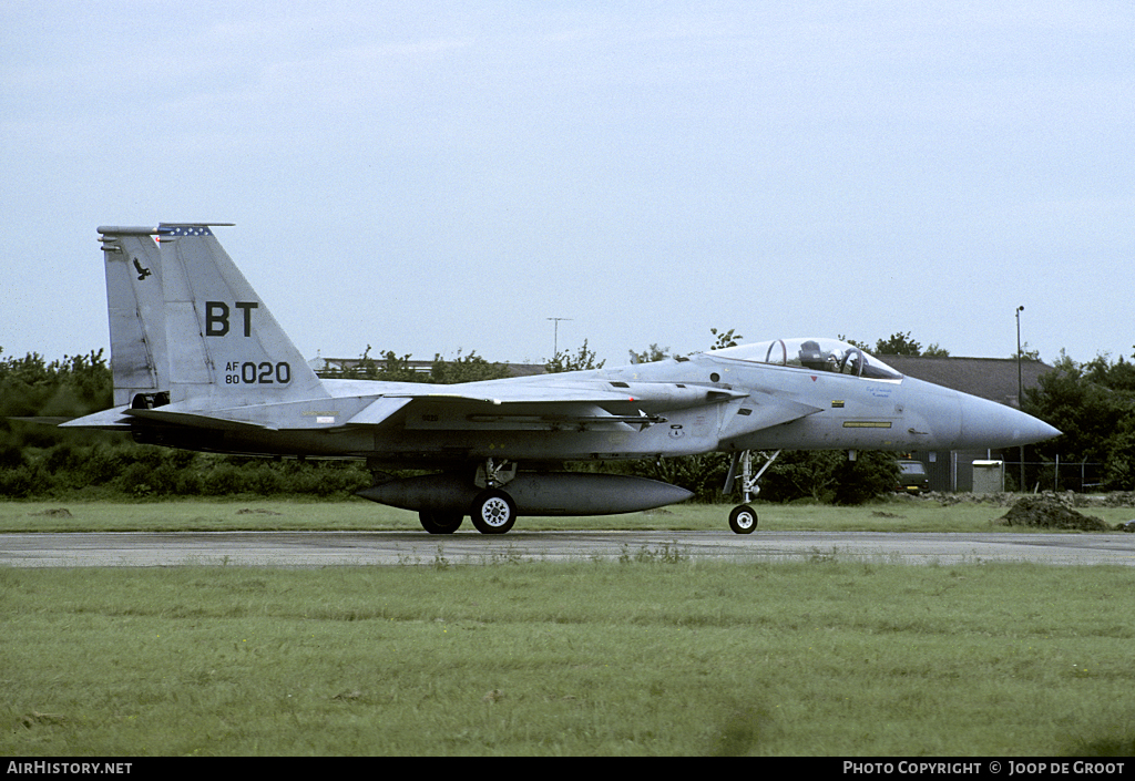 Aircraft Photo of 80-0020 / AF80-020 | McDonnell Douglas F-15C Eagle | USA - Air Force | AirHistory.net #107751