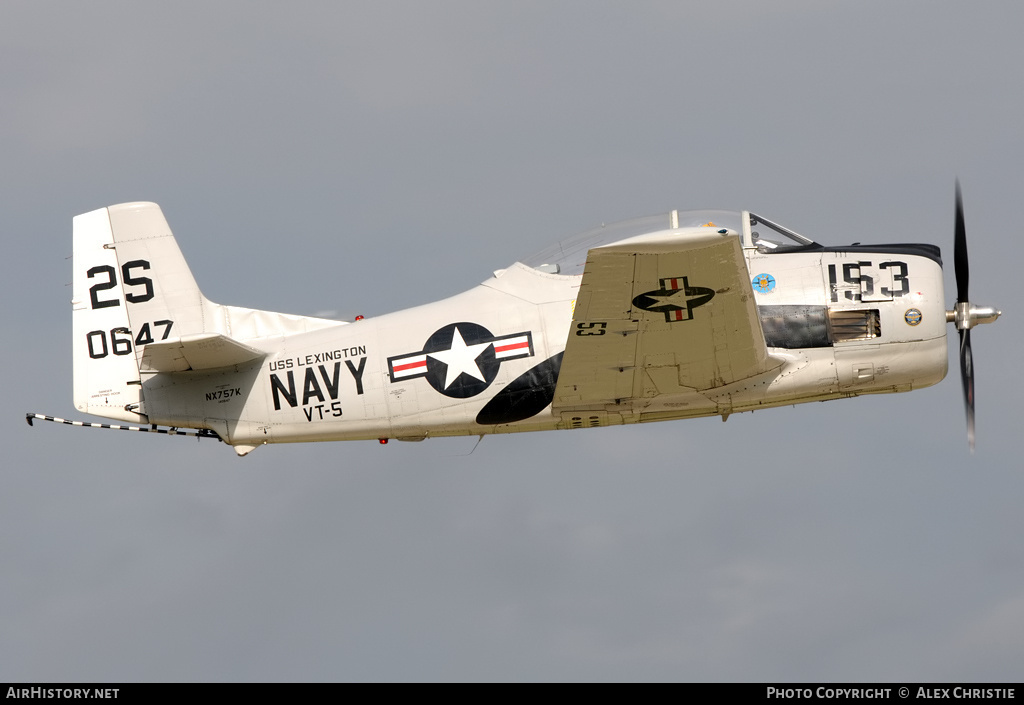 Aircraft Photo of N757K / NX757K / 0647 | North American T-28C Trojan | USA - Navy | AirHistory.net #107752