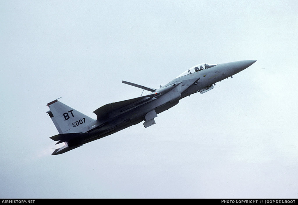 Aircraft Photo of 80-0007 / AF80-007 | McDonnell Douglas F-15C Eagle | USA - Air Force | AirHistory.net #107755