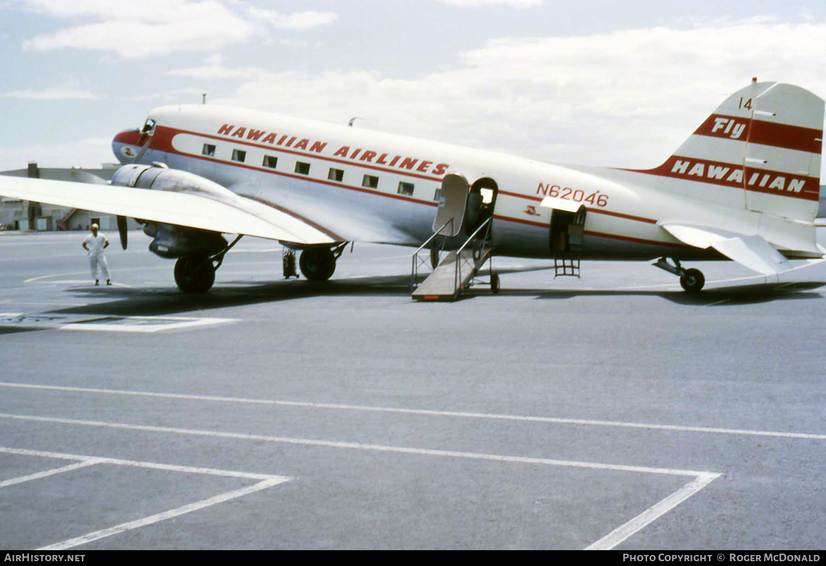 Aircraft Photo of N62046 | Douglas DC-3(C) | Hawaiian Airlines | AirHistory.net #107780