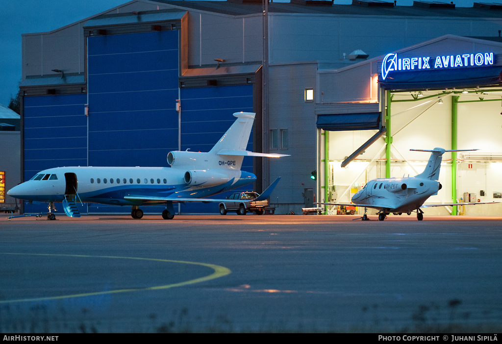 Aircraft Photo of OH-GPE | Dassault Falcon 900LX | AirHistory.net #107787