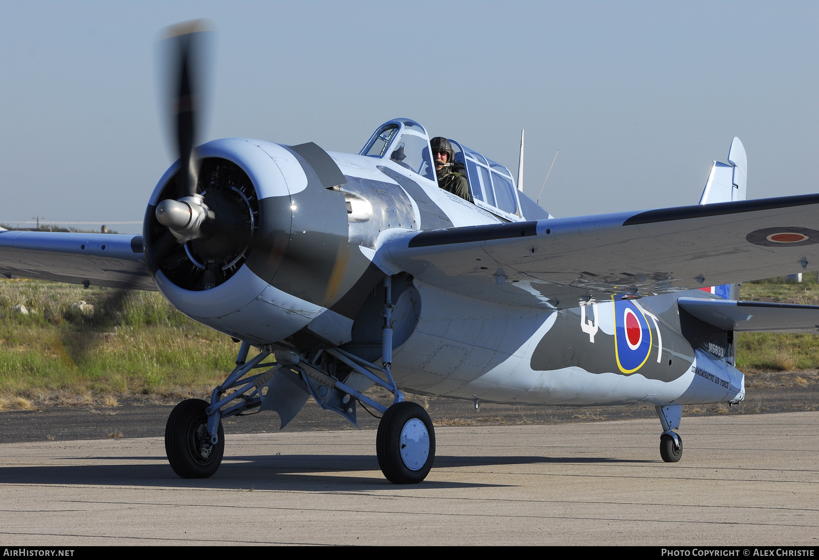 Aircraft Photo of N5833 | Grumman FM-2 Wildcat | Commemorative Air Force | UK - Navy | AirHistory.net #107822